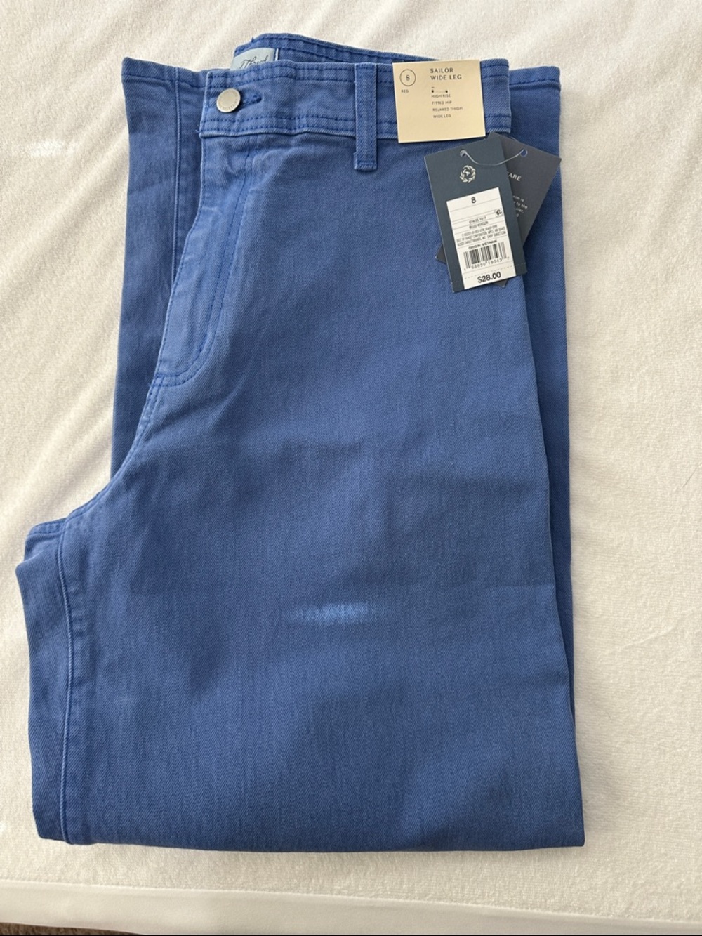 *NWT Universal Thread Sailor Wide Leg Pants in Deep Blue/Purple Size 8